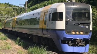 255系ミュージックホーン発車.通過。