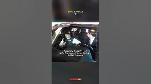 Prophet Muhammad's 42nd Descendant Jordan's Crown Prince Drives PM Modi to Jordan Museum🔥 #shorts