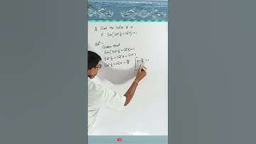 Find the value of sin (sin^-1(1/5) + cos^-1(x)) = 1 | NCERT12th Class Maths