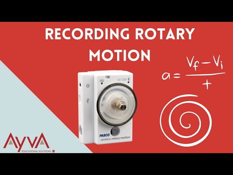 Rotational Motion with Rotary Motion Sensor - video from Merlan