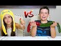 MINI GUMMY FOOD vs GIANT GUMMY FOOD!!