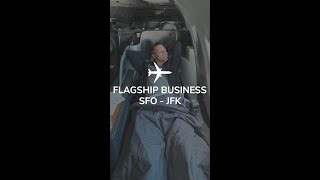 Flagship Business Class on American Airlines SFO to JFK | #businessclass #americanairlines #shorts