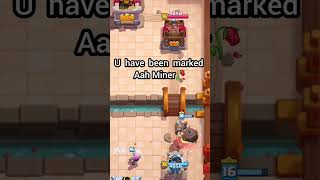 Mighty miner❌️ Marked Miner✅️ #clashroyale #shorts