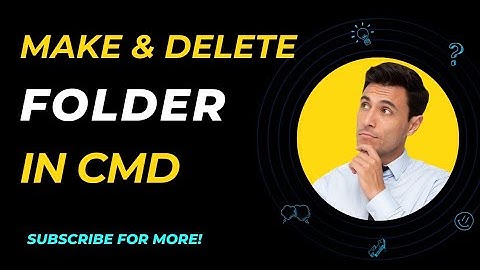 How To Make And Delete Folder In Cmd In Urdu / Hindi