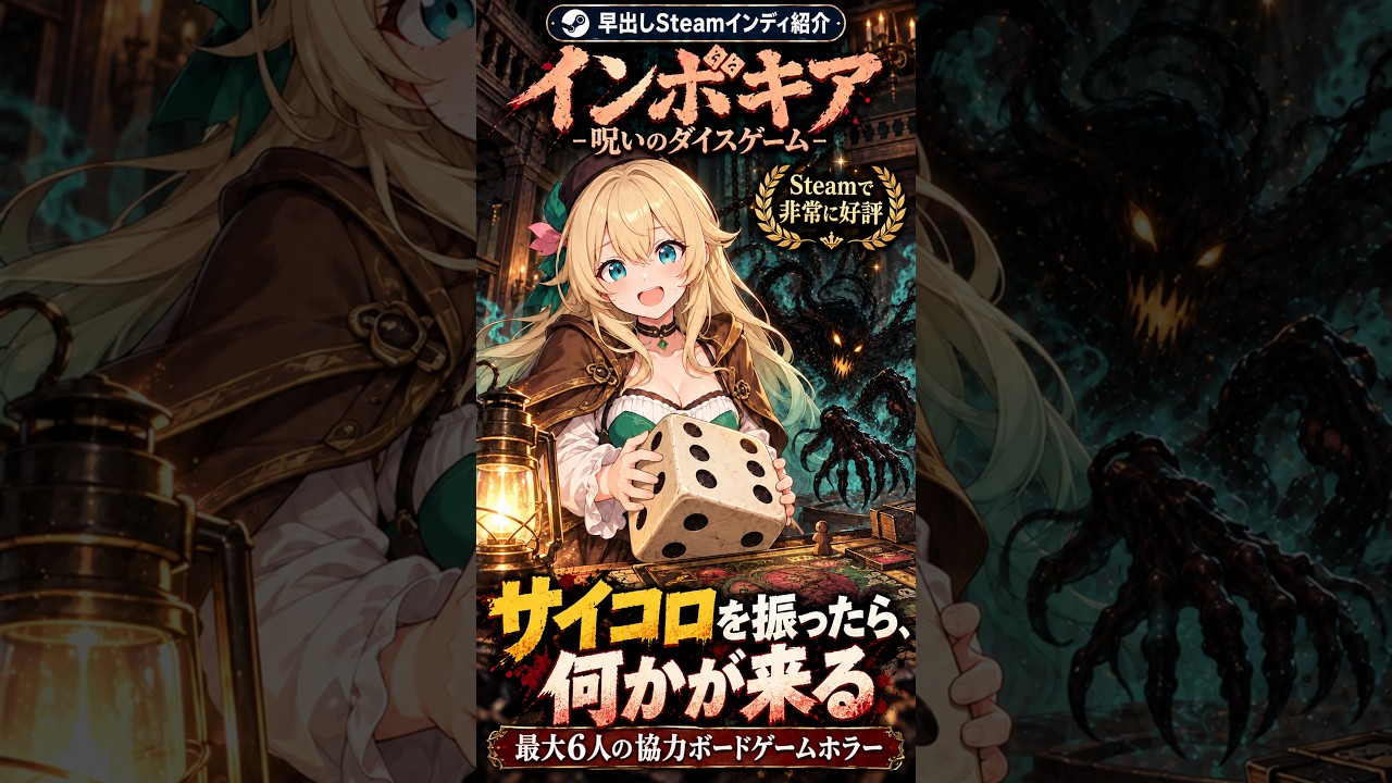 インボキア-呪いのダイスゲーム-｜サイコロを振ると何かが来る協力ホラー【早出しSteamインディ紹介】 by げーむにゅーす東京