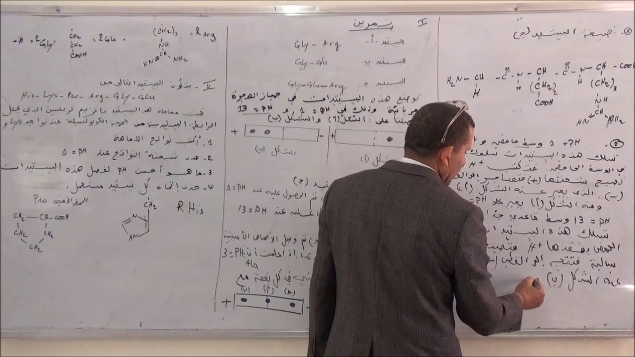 تمرين حول البنية البروتين و وظيفته