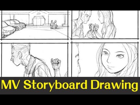 How do I draw  Storyboard for AJ Rafael's Music Video
