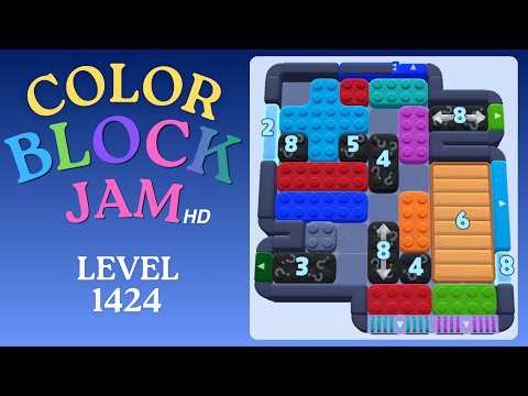 Color Block Jam Level 1424 - Updated Level - Solution Walkthrough
