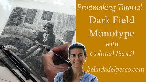 How to Make a Monotype Print - Tutorial #3 - Dark Field Monotype Printmaking