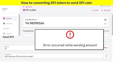 How to convert DFI-token to send DFI-coin | DeFi-App | Stuck DFI | Step-by-Step guide |