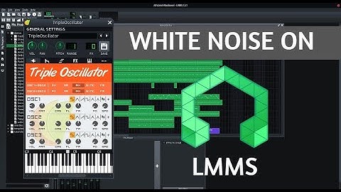 How to make WHITE NOISE effect on LMMS
