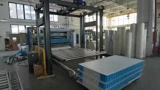 Mattress palletizing machinery stacking palletizing mattresses