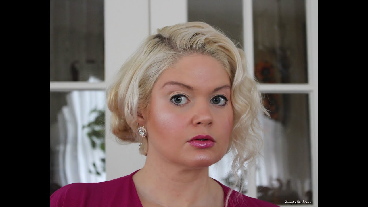 Modern 1930s Jean Harlow Inspired Buxom Bombshell Makeup Tutorial