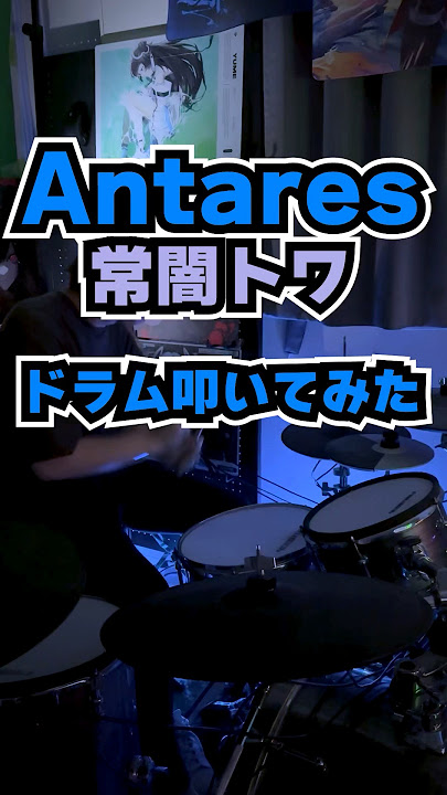 【hololive】Antares/Tokoyami Towa  -DRUM COVER- #hololive #tokoyamitowa #antares
