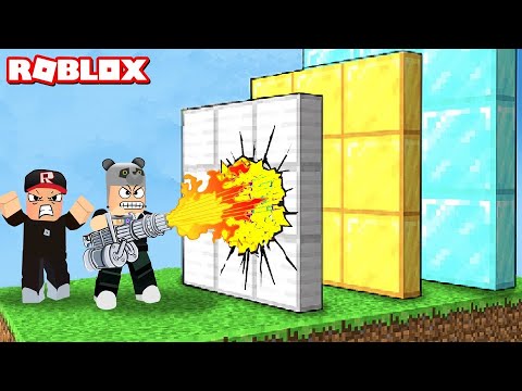Ateş Et ve Tüm Duvarları Kır !! En Güçlü Silahı Aldık - Panda ile Roblox Shoot Wall Simulator