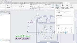 improved dimension text in detailed drawings