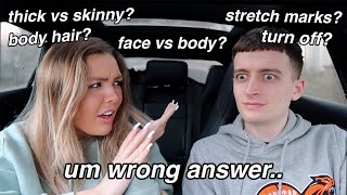 asking my boyfriend uncomfortable questions.. *this gets awkward.*