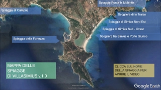 Mappa Cliccabile Delle Spiagge Di Villasimius V 1 0 Solo Per Pc Youtube Cartina Della Sardegna Villasimius