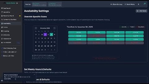 Booki Booki - How to Set Your Availability - Appointment Booking & Workflow Management System
