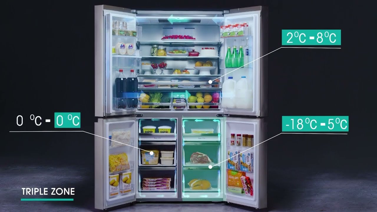 OFFER! Hisense H750fs-Wd 4 Door Refrigerator Fridge Freezer
