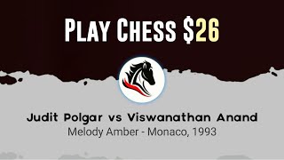 Judit Polgar vs Viswanathan Anand | Melody Amber - Monaco, 1993