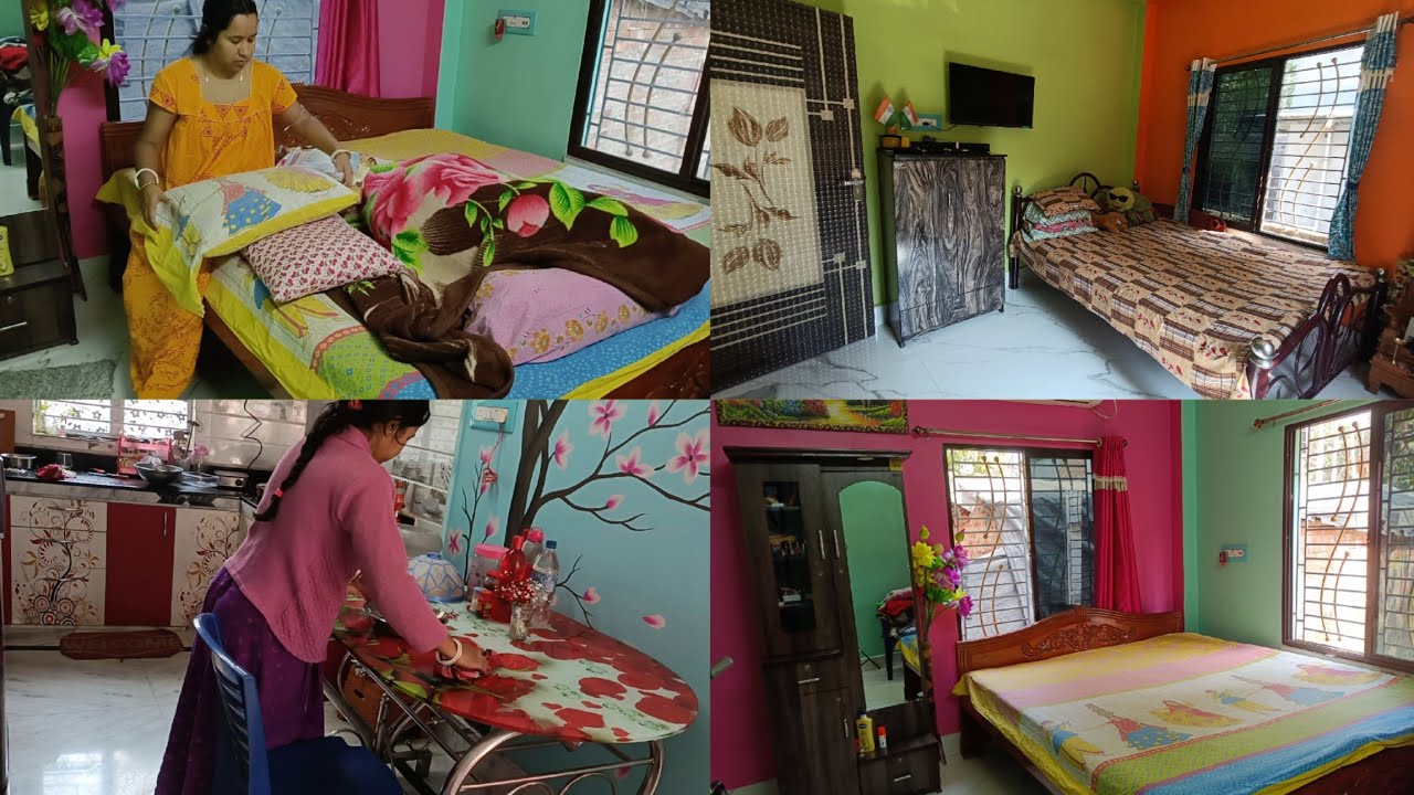 অসুস্থ শরীর নিয়েই ঘর দুটো পরিস্কার করলাম✨/মুখে কোনো স্বাদ নেই,সবজি ডাল আর পনির কষা রান্না হল‌ আজ।