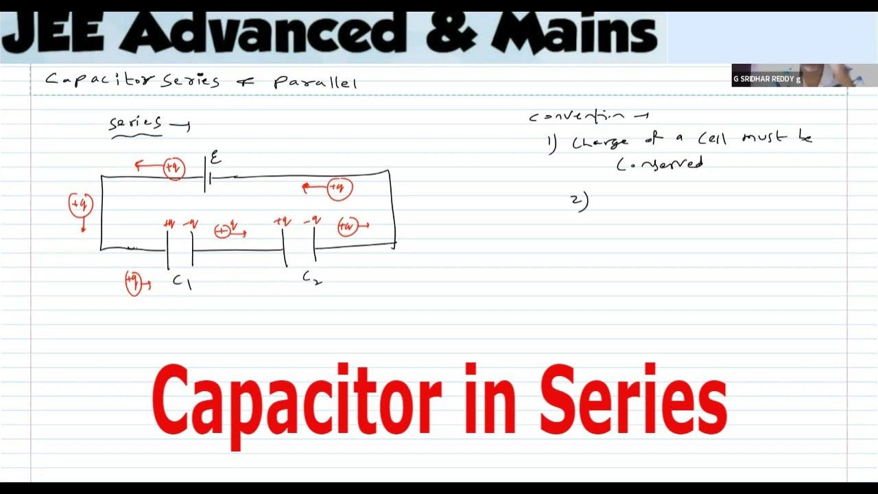 7) Physics Capacitor JEE Adv capacitor in series charge sharing and heat generated in