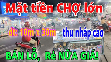 BÁN LỖ, RẺ NỮA GIÁ! Nhà mặt tiền Chợ. 10m x 30m, Kinh Doanh bán quần áo kế kcn Vsip #569