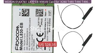WDXUN 01AX761  L830-EB WWAN Card for  X280 T480 T490 T490s T59... — Hot Deal 2026 | Limited Offer!