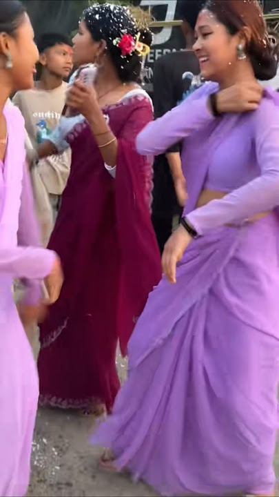 Bal Kare Tohar Jhap Jhap | Tharu Wedding Dance | Part 1 #shorts #tharunigirls #dance