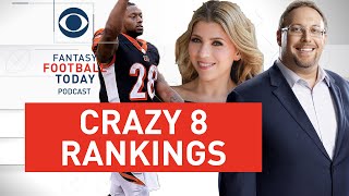 CRAZY 8 TOUGHEST PLAYERS TO RANK with LIZ LOZA | 2021 Fantasy Football Advice