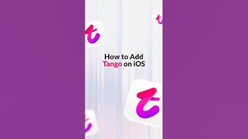 How to Add Tango Shortcut on iOS