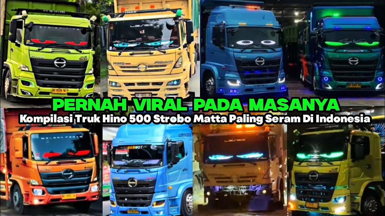 KOMPILASI TRUK HINO 500 MODIFIKASI TERSERAM‼️YANG KINI MASIH BANYAK PENGGEMARNYA 