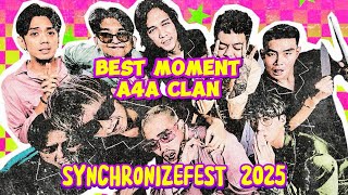 BEST MOMENT! ARAP & AAA CLAN GUNCANG SYNCHRONIZE FEST 2025 #RezaArap #AAAClan #SynchronizeFest2025