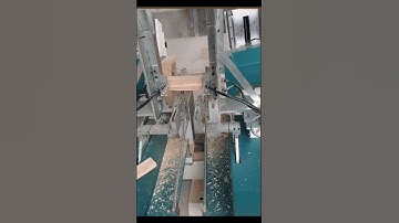 Double ends wood tenoning machine #woodfurniture #woodworking