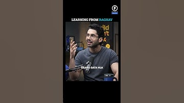 What he learned from Raghav | Lakshya | Raj Shamani #shorts