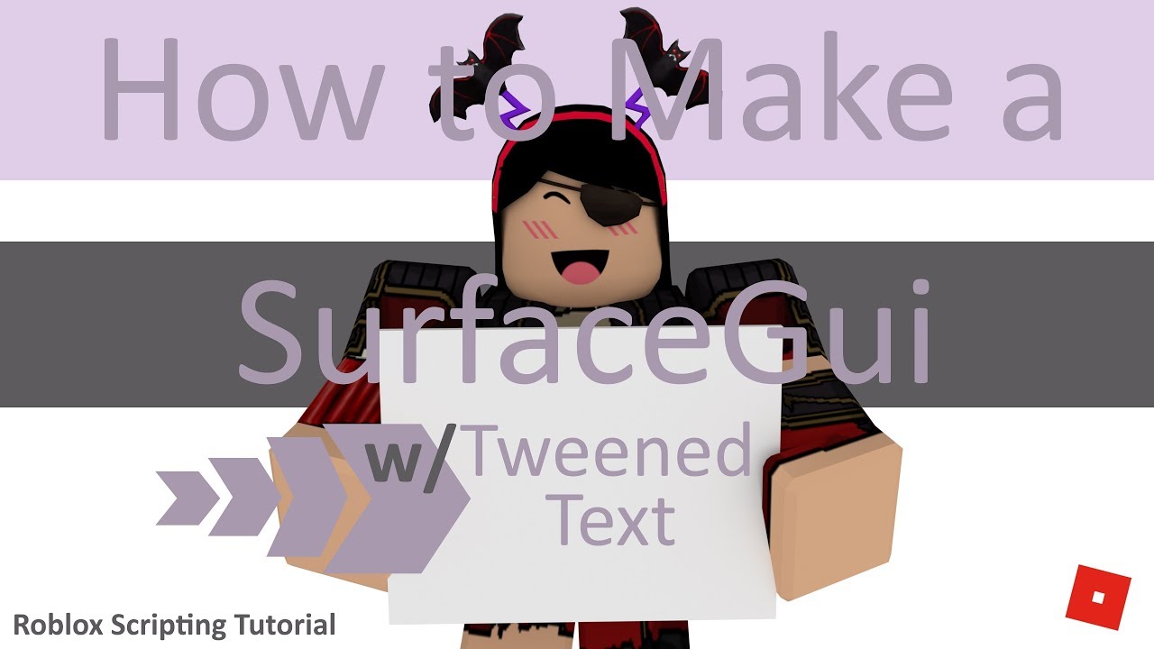 How To Make A Surfacegui With Tweened Text Roblox Scripting Tutorial Youtube - roblox surface gui button