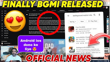 Finally bgmi is here 😍 both Android and ios 😘