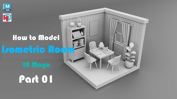 How to Create a Beautiful 3D Room in Autodesk Maya | Interior Modeling | Timelapse | Part 1 of 2.