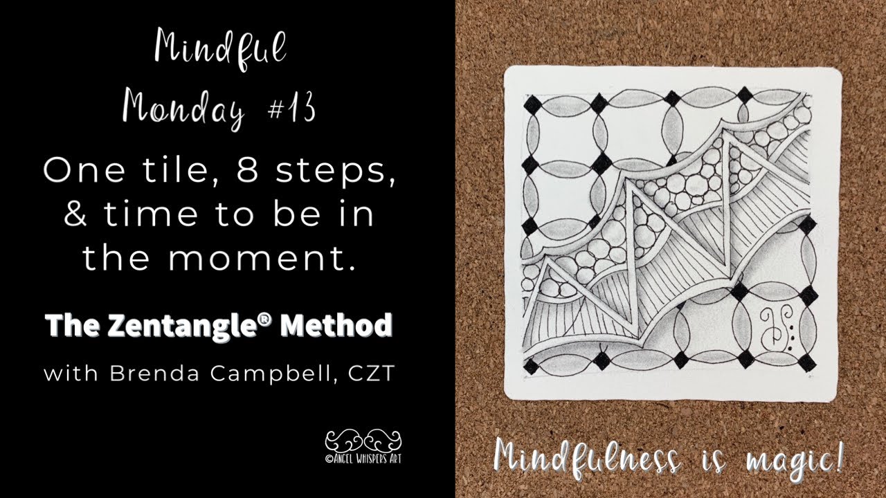 Zentangle Tiles with colour – Art of Tangling