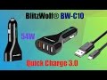 Тест и обзор зарядки от прикурувателя BlitzWolf® BW-C10 QC3.0