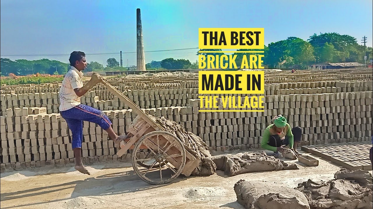 HOW DO YOU MAKE NATURAL MUD HAND BRICKS BY OLD FASHIONED WAY. - YouTube