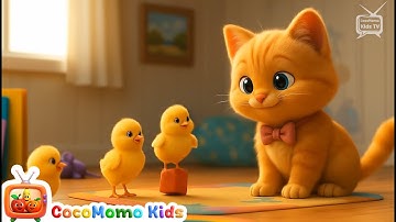 Meow Meow Kitty Song | Musical Cat Fun & Learning | CocoMomo Kids