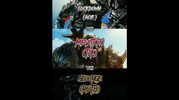 Transformers - Megatron (TLK) vs Lockdown (AOE) vs Scourge (ROTB)