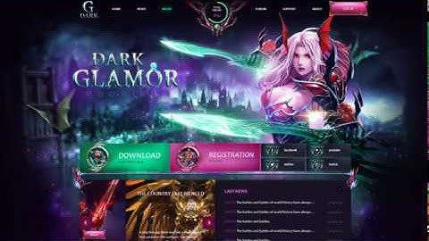 Mu Online Dark Glamor Game Website Template