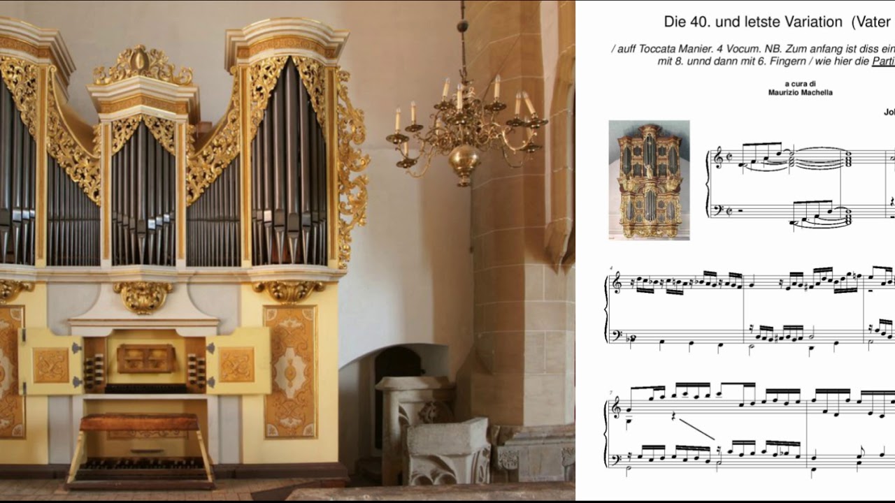 J. U. Steigleder (1593-1635): Die 40. und letste Variation (Vater unser) (Tabulatur Buch Darinnen)