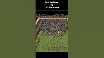 Age of Empires 3 Definitive Edition | 100 Cavalry Archers with 100 Pikemen | Epic Battle #shorts