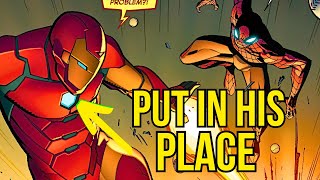 Spiderman put Tony in his place