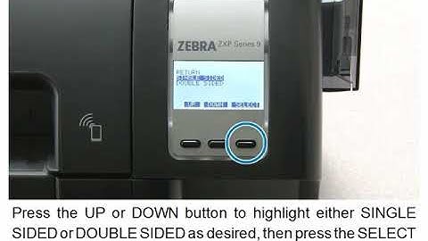 Zebra ZXP Series 9 Card Printer - How To Print A Test Card