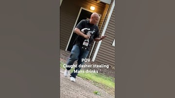 Dasher gone wild #doordash #stealing #viral #shorts #youtubeshorts #funny #caughtoncamera #trending